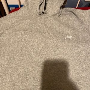 Gray Nike hoodie